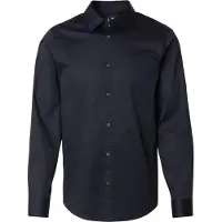 Armani Exchange for man. XM000339AF10192UB101 Navy satin shirt (S), Casual, Cotton