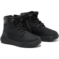 Timberland unisex for kids. TB0A5RUM0151 Seneca Bay lace-up mid-calf leather trainers black (21), Flat, Laces, Casual, children's fashion