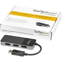 StarTech.com 3 port displayport mst hub - 3 x 4k - dp 1.4 multi monitor splitter for windows - hdr - edid mst14dp123dp