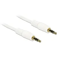 DeLOCK – Stereo Jack Cable 3.5 mm 3 pin male > male 0.5 m white (83743)
