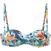 Sunseeker Bikinitoppi sininen / laivastonsininen / oranssi / valkoinen