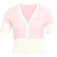 Adidas Neuletakki 'V-NECK SHIRT WITH' roosa / valkoinen