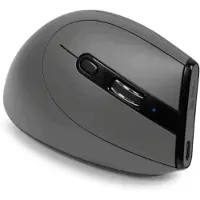 BakkerElkhuizen – BakkerElkhuizen Grip Pro, Oikeakätinen, Vaakasuuntainen muotoilu, Optinen, Langaton RF, 2400 DPI, Harmaa, Musta, Keltainen (BNEGPWVM)