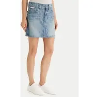 Calvin Klein Jeans 90S Mini Skirt Aop Lt Playbill - Blue - 24