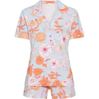 s.Oliver Pyjamashortsit taivaansininen / vaaleanoranssi / vaaleanpunainen / offwhite