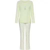 LASCANA Pyjama kitti / vihreä / pastellinvihreä / laventeli