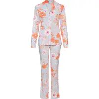 s.Oliver Pyjama vaaleansininen / oranssi / vaaleanpunainen / valkoinen