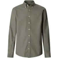 Hackett for man. HM3010539 Tailored fit oxford shirt green (L), Casual, Party, Cotton, Classic, Long sleeve