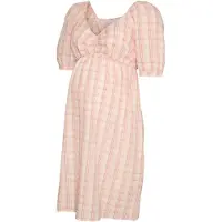 Mamalicious Mljulia 2/4 Abk Wo Dress - Pink - XL