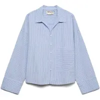 Vero Moda Awally Ls Boxy Shirt - Blue - S