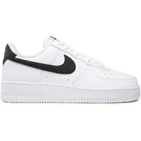 Nike Matalavartiset tennarit 'Air Force 1 07' musta / valkoinen