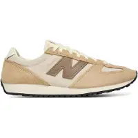 New Balance unisex. U471V1 Beige leather trainers 471 (42), Flat, Suede, Laces, Casual