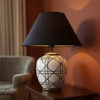 PR Home Pöytävalaisin New York, Musta, Olohuone/ruokailutila, Tekstiili/kangas/silkki