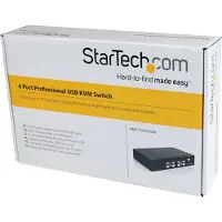 StarTech.com SV431USB Kvm-kytkin Telineasennus, musta