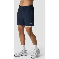 ICANIWILL Stride 2-in-1 Shorts Navy Blue/Light Grey