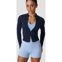 ICANIWILL Sculpt Seamless 2-Way Zip LS Midnight Blue