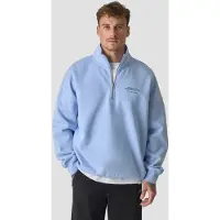 ICANIWILL Everyday 1/4 Zip Sweatshirt Print Banner Blue