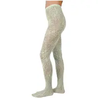 SWEDISH STOCKINGS Rosa Lace Tights - Green - L