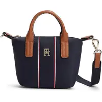 Tommy Hilfiger Käsilaukku 'POPETTE' marine / ruskea / kulta