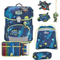 Scout Neo LED Koulureppu-setti 8-osainen Sininen