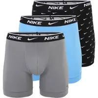 Nike Underwear Cotton Stretch Boxer Brief 3Pk - Blue - S