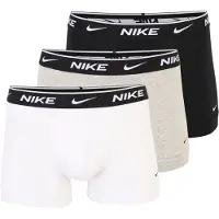 Nike Underwear Cotton Stretch Trunk 3Pk - White - XS