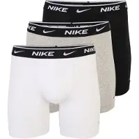 Nike Underwear Cotton Stretch Boxer Brief 3Pk - Black - L