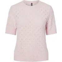 Pieces Pclelou Ss O-Neck Knit Noos Bc - Pink - L