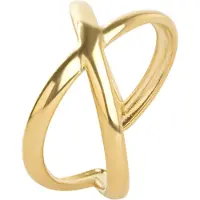 Timi Of Sweden Mona Abstract Ring Stainless Steel Gold