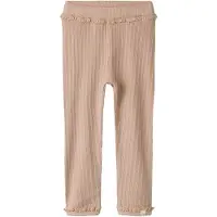 Lil´ Atelier Nbfbabette Slim Leggings Lil - Beige - 56