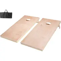 Vevor Cornhole-setti, 4x2 jalan maissireikäpelilaudat, kannettava massiivipuusta heittolauta, sisä- ja ulkokäyttöön tarkoitettu maissireikäleikki aikuisille, heittopeli sisältää kantolaukun, pihalle,