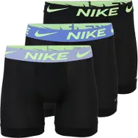 Nike Bokserit Advanced Micro Dri-fit 3-pack - Musta/violetti/neon, koko X-Small