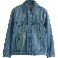 Next Välikausitakki sininen denim