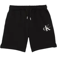 Calvin Klein Mono Logo Relaxed Shorts - Black - 128