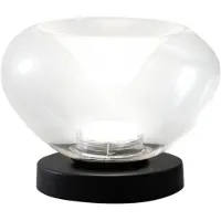 FABAS LUCE Led pöytävalaisin Brena, himmennettävä, Kirkas/läpinäkyvä, Olohuone/ruokailutila, Lasi, Moderni
