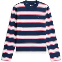 Tommy Hilfiger Tjw Reg S Flag Jersey Ls Tee Ext - Navy - XS