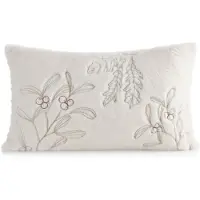 Hobby Hall Koristeellinen tyynynpäällinen 30x50 cm, kermanvärinen kultaisin lehtiin