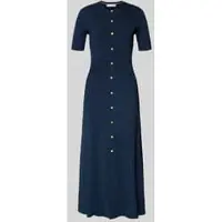 Tommy Hilfiger Rayon Rib F&F Midi Dress - Navy - R/S