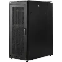 Digitus DN-31300-B, Itseseisova teline, 26U, 1200 kg, Näppäinlukko, Säädettävät jalat, Tehostunut kaapelinhallinta