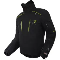 Rukka flexo-r ajotakki, musta/keltainen - 54