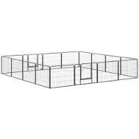 Hobby Hall Pentuaulaitus 16-osainen taitettava suojapeitteellä 60 cm, harmaa, Harmaa