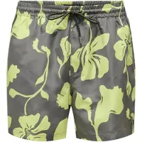 Only & Sons Uimashortsit 'Ted Life' tummanharmaa / omena