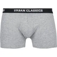 Urban Classics Bokserishortsit vaaleanharmaa / tummanvihreä / musta / valkoinen