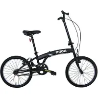 Nilox Kätevä polkupyörä - - X0 - Mattamusta - 1 vaihde - 20 tuumaa - Unisex-aikuisille