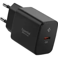 Spigen EE201EU Essential 20W laturi - USB-C - musta