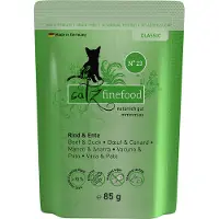 Catz Finefood 8x85g nauta & ankka kissan märkäruoka