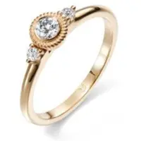 Kalevala Koru Valittu kolmikivinen 0.23 ct timanttisormus kulta 141000003D170