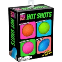 NeeDoh Teenie Hot Shots Stressipallot 4-pack