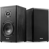 Audizio BS20 aktiiviset kirjahyllykaiuttimet paristolla, antrasiitti