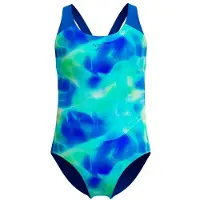 Speedo Print Splashback One Piece - Blue - 176